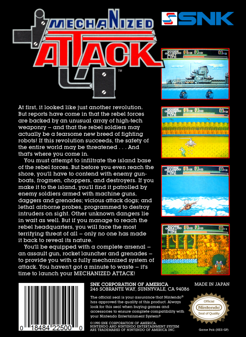 Mechanized Attack — box-2D-back (US)