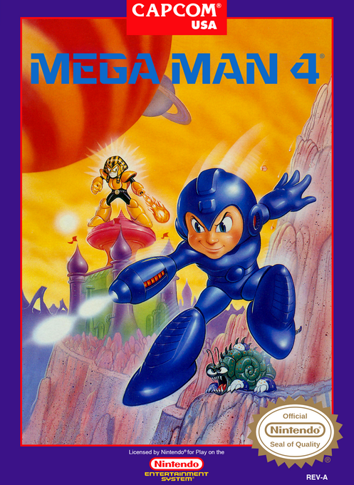 Mega Man 4 box art