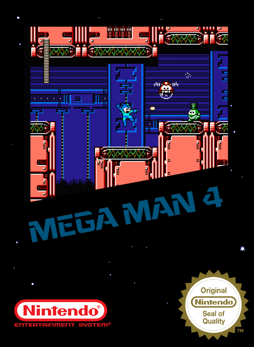 Mega Man 4 — box-2D (SS)
