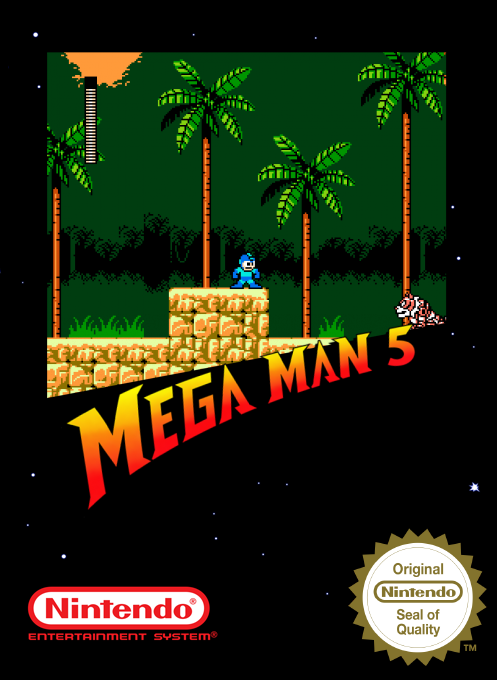 Mega Man 5 — box-2D (SS)