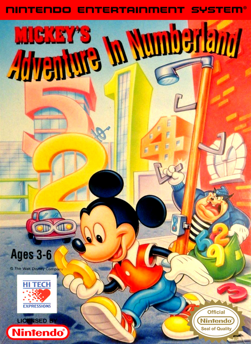 Mickey's Adventures In Numberland box art