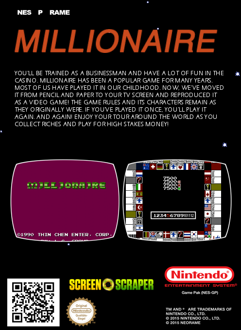 Millionaire — box-2D-back (SS)