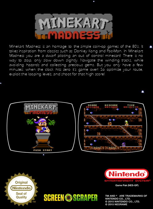 Minekart Madness — box-2D-back (SS)