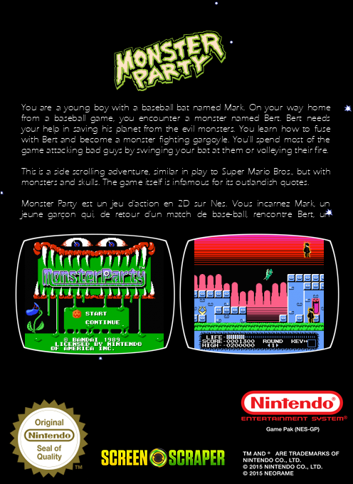 Monster Party — box-2D-back (SS)
