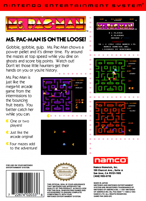 Ms. Pac-man — box-2D-back (US)