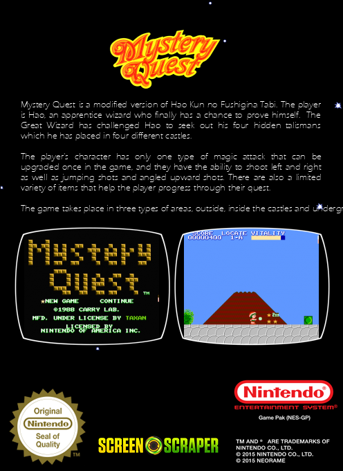 Mystery Quest — box-2D-back (SS)