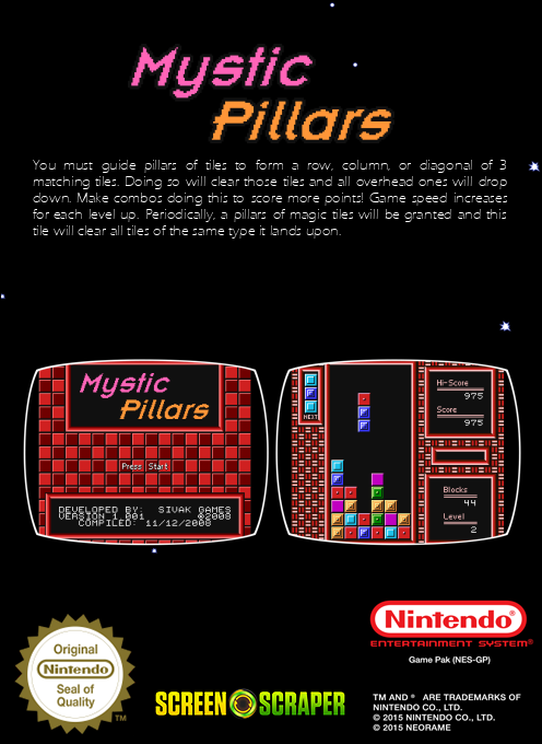 Mystic Pillars — box-2D-back (SS)