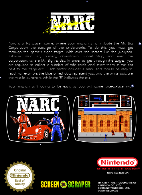 Narc — box-2D-back (SS)