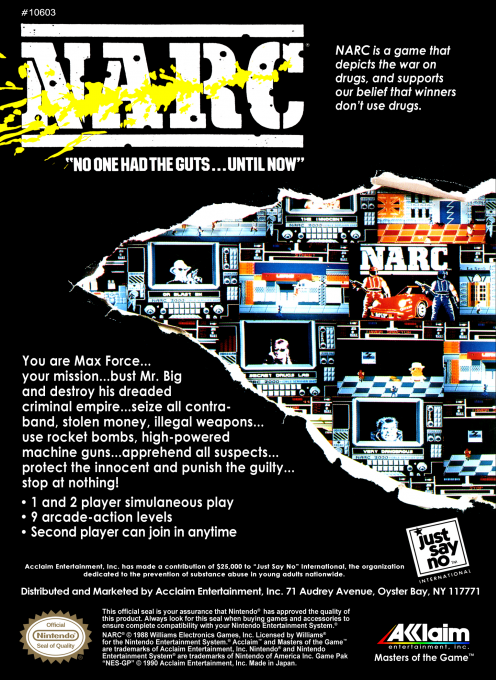 Narc — box-2D-back (US)