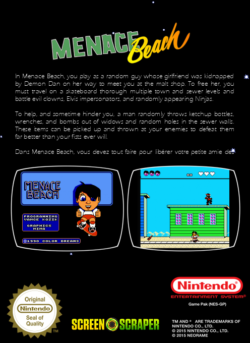 Menace Beach — box-2D-back (SS)