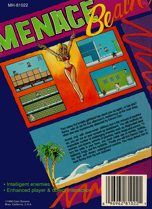 Menace Beach — box-2D-back (US)