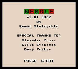 Nerdle — sstitle (WOR)