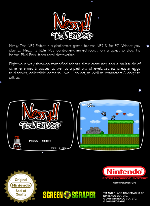 Nessy the NES Robot — box-2D-back (SS)