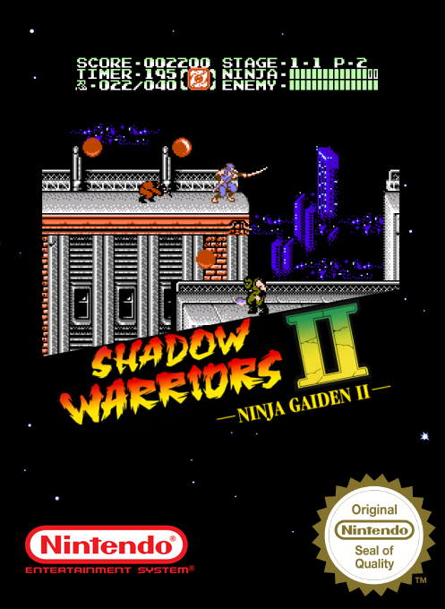 Shadow Warriors II - Ninja Gaiden II — box-2D (SS)