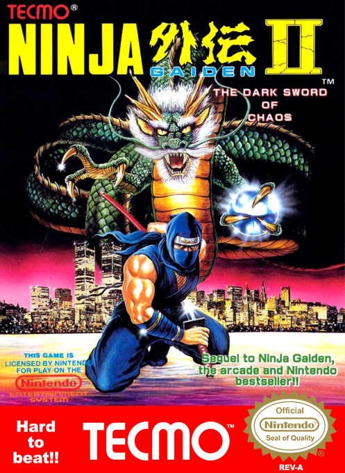 Shadow Warriors II - Ninja Gaiden II box art
