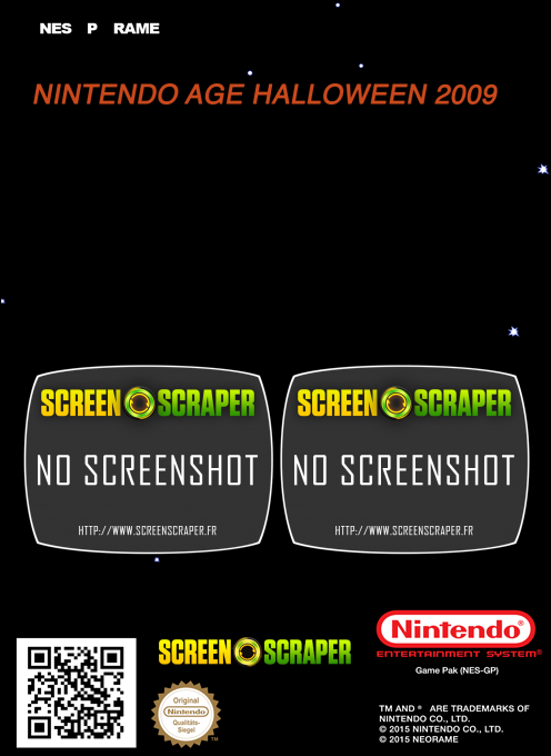 Nintendo Age Halloween 2009 — box-2D-back (SS)
