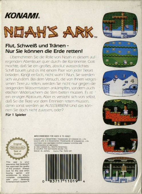 Noah's Ark — box-2D-back (DE)