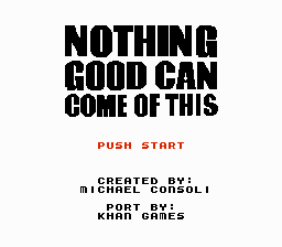 Nothing Good Can Come of This — sstitle (WOR)