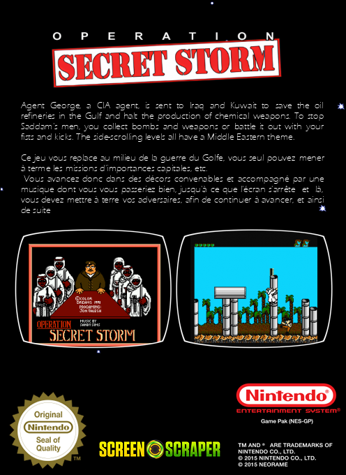 Operation Secret Storm — box-2D-back (SS)
