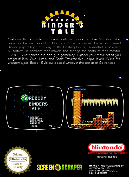 Orebody - Binder's Tale — box-2D-back (SS)