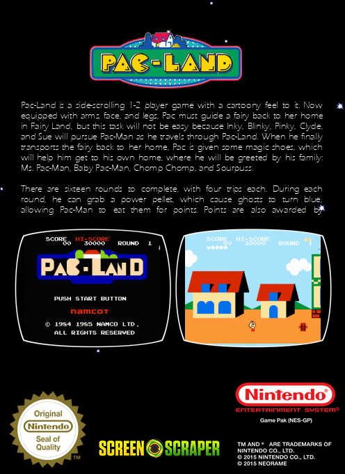 Pac-Land — box-2D-back (SS)