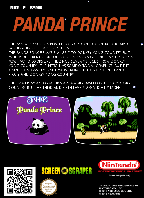 Panda Prince — box-2D-back (SS)