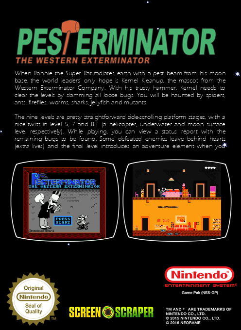 Pesterminator - The Western Exterminator — box-2D-back (SS)
