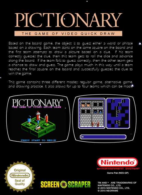 Pictionary - The Game Of Video Quick Draw — box-2D-back (SS)