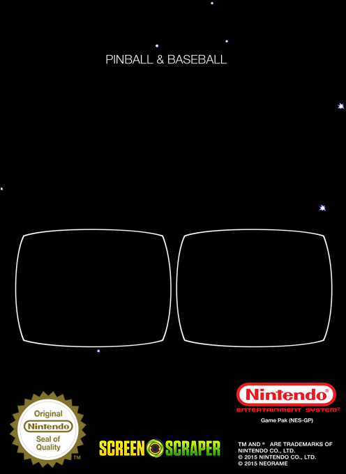 Pinball & Baseball — box-2D-back (SS)