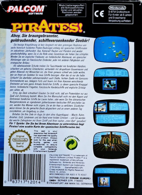 Pirates! — box-2D-back (DE)