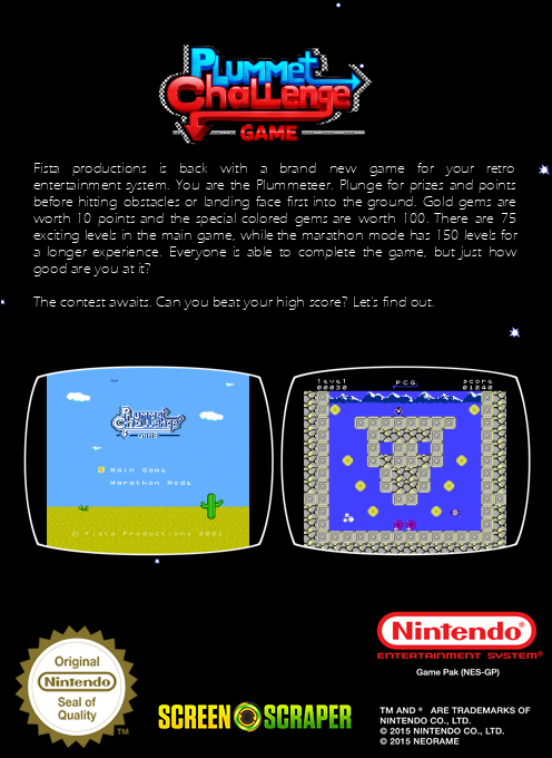 Plummet Challenge Game — box-2D-back (SS)