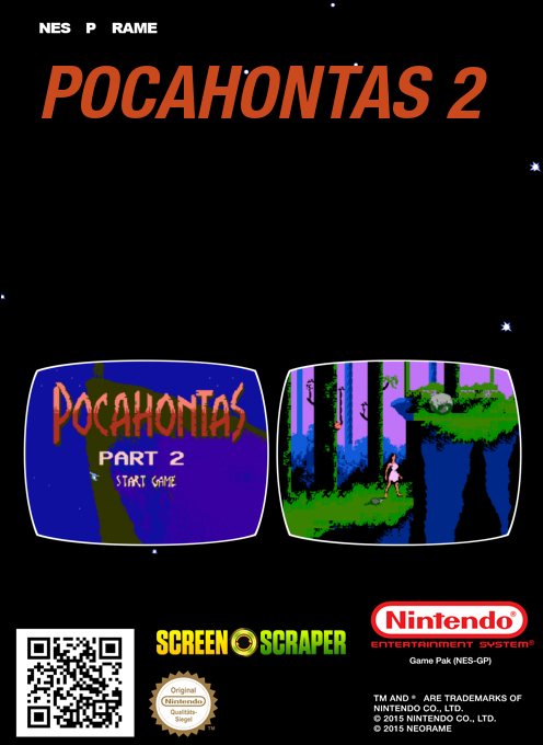Pocahontas 2 — box-2D-back (SS)