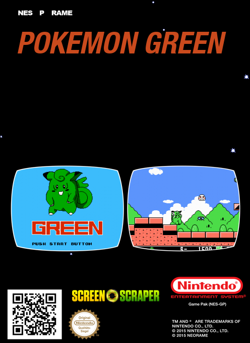 Pokemon Green — box-2D-back (SS)