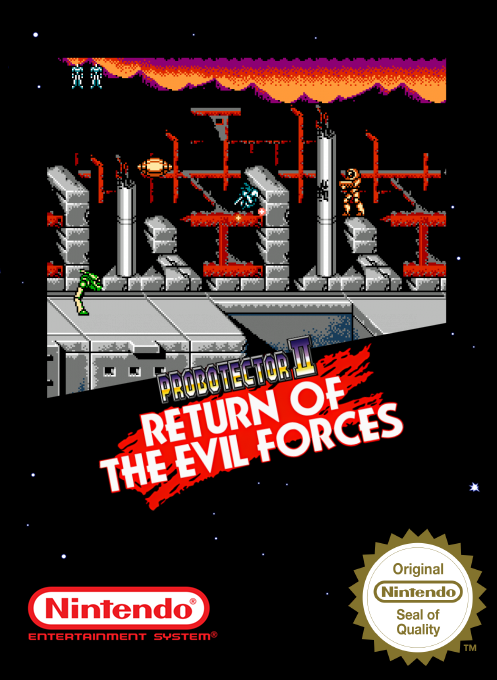 Probotector 2 - Return Of The Evil Forces — box-2D (SS)