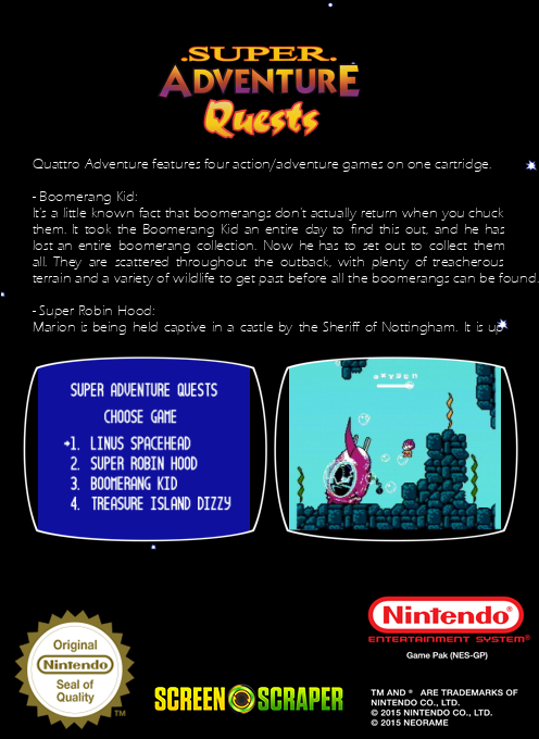 Super Adventure Quests — box-2D-back (SS)