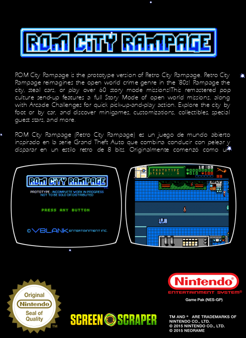 Rom City Rampage — box-2D-back (SS)