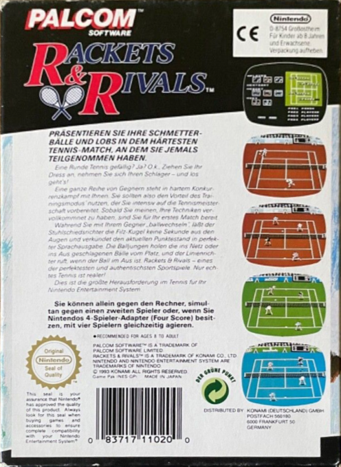 Rackets And Rivals — box-2D-back (DE)