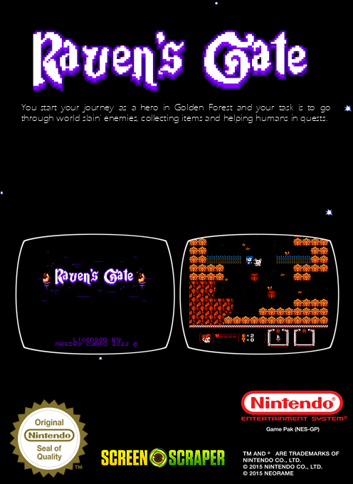 Raven's Gate — box-2D-back (SS)