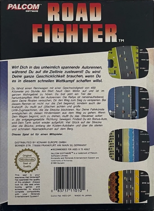 Road Fighter — box-2D-back (DE)