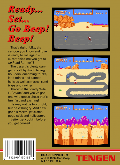 Road Runner — box-2D-back (US)