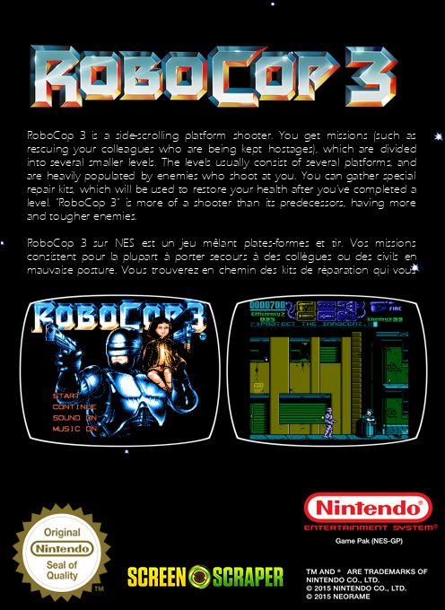 Robocop 3 — box-2D-back (SS)