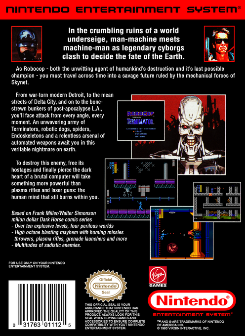 Robocop Versus The Terminator — box-2D-back (US)
