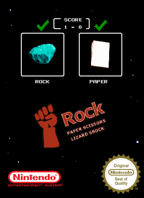 Rock Paper Scissors Lizard Sbock box art