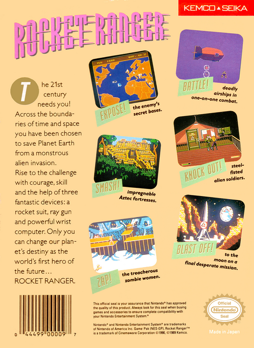 Rocket Ranger — box-2D-back (US)