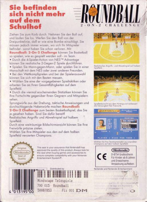 Round Ball - The Two On Two Challenge — box-2D-back (DE)