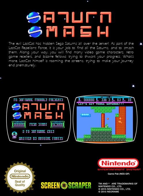 Saturn Smash — box-2D-back (SS)