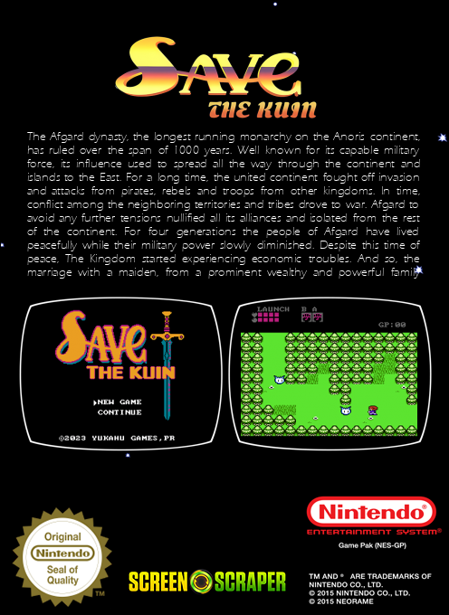 Save the Kuin — box-2D-back (SS)