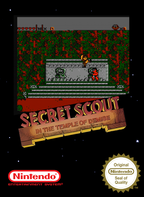 Secret Scout In The Temple Of Demise — box-2D (SS)