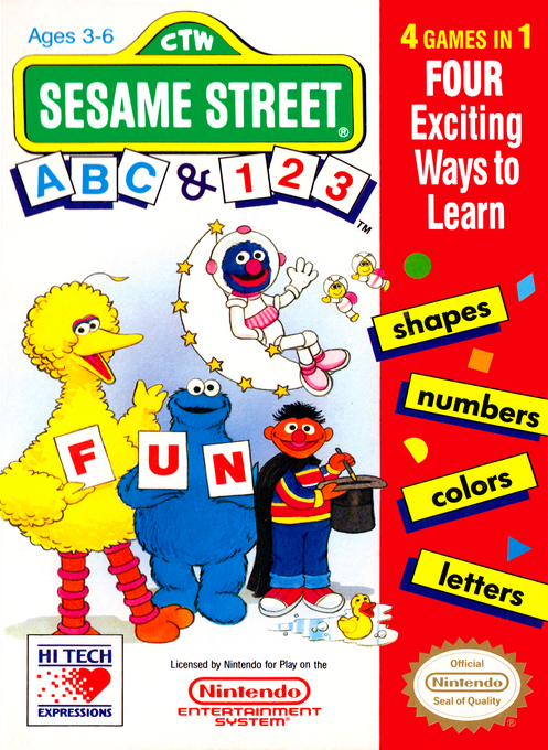 Sesame Street ABC And 123 box art