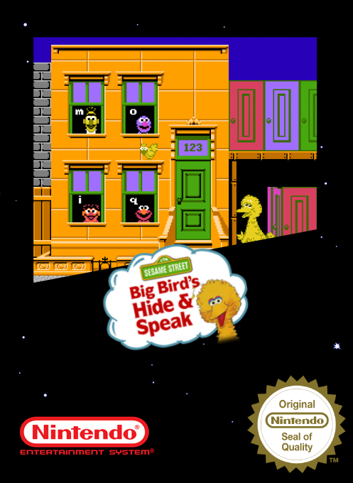 Sesame Street - Big Bird's Hide And Speak — box-2D (SS)